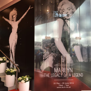 The Marilyn Monroe Exhibit at the Design Centre, Chelsea Harbor, London, England, May 25th – June 20th, 2016