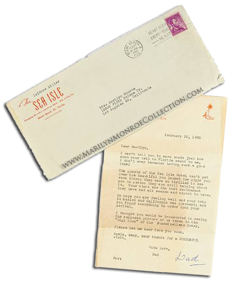 Marilyn-Monroe-Letter-from-Isidor-Miller