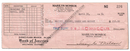 marilyn-monroe-check-signed-by-inez-melson
