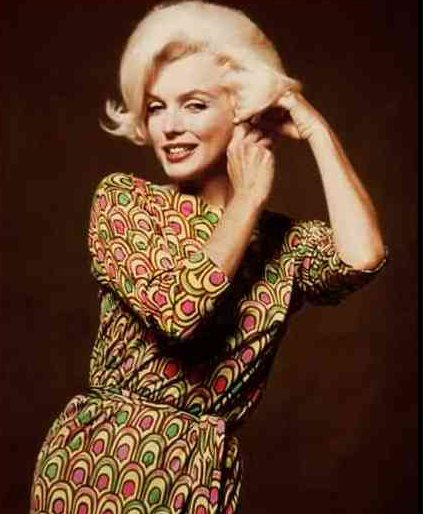 Marilyn Monroe in her green Emilio PUCCI dress 