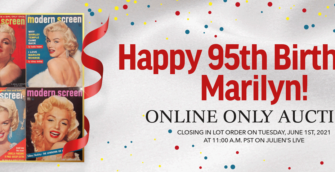 Julien’s Auctions Hosts “Happy 95th Birthday, Marilyn!” Online Auction