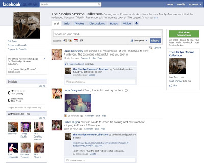 The Marilyn Monroe Collection:  Now on Facebook!