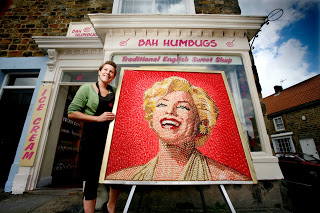 Marilyn Monroe in Masham Sweet Shop!