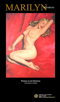 For Sale by Artist:  Marilyn In Red