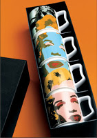 New Andy Warhol Marilyn Monroe Coffee Cup Set