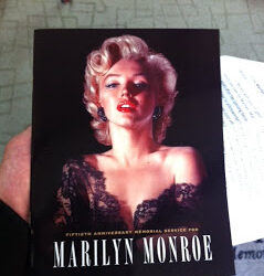 #MarilynMonroe Memorial Service Program
