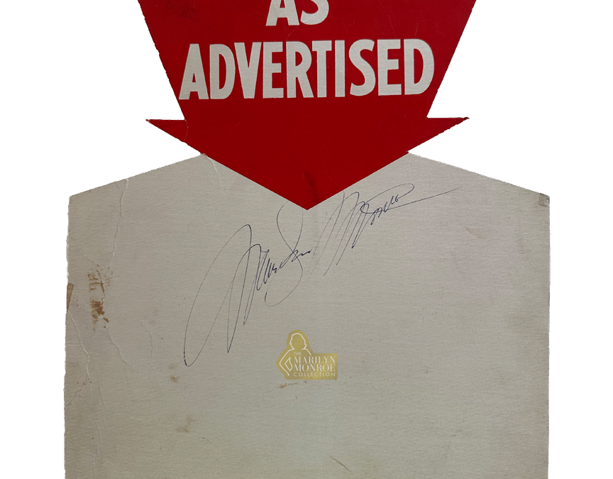 Marilyn Monroe Autograph Signed in Banff During River of No Return Filming