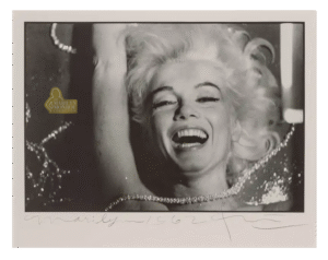 Marilyn Monroe Bert Stern Signed Lithograph, 1962