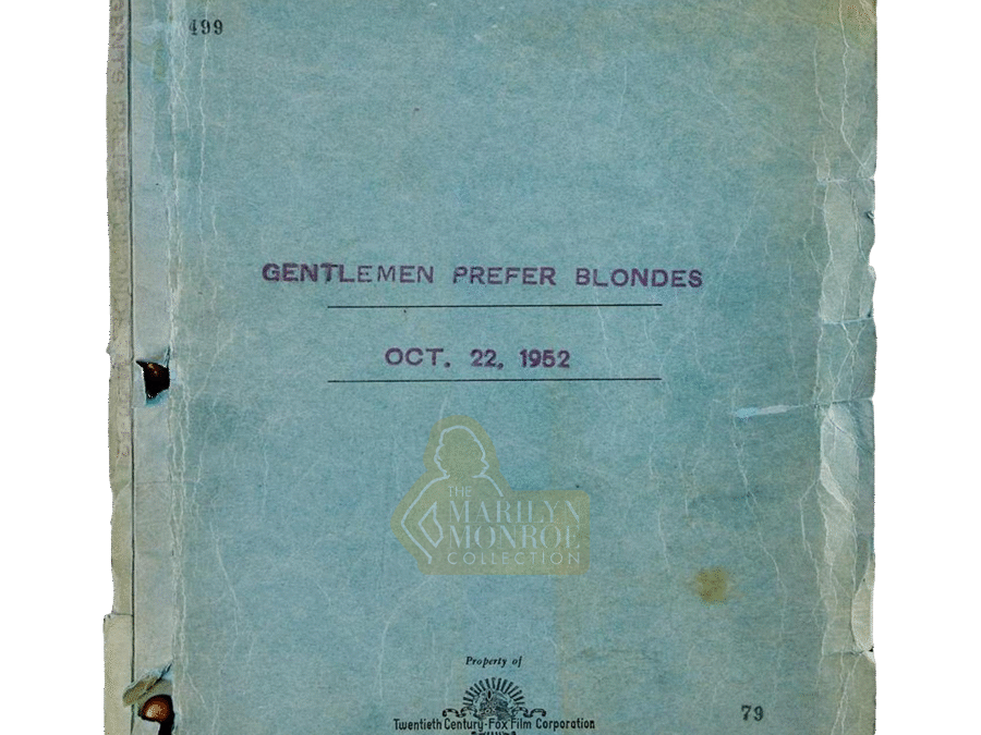Marilyn Monroe’s Personal Script for Gentlemen Prefer Blondes