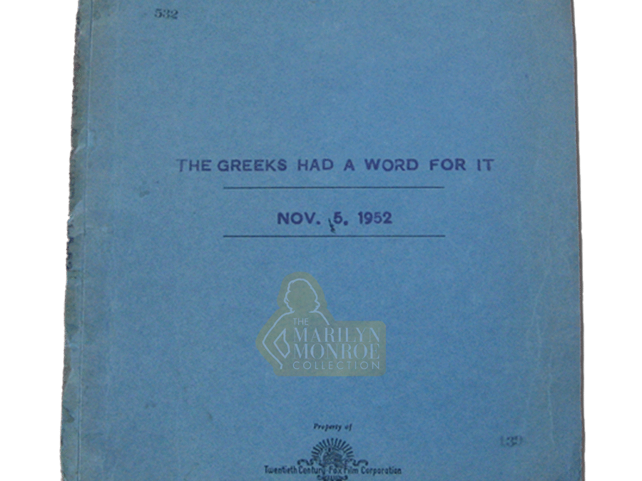 Marilyn Monroe’s Personal Script for How to Marry a Millionaire