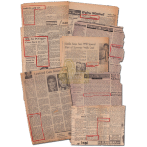 Marilyn Monroe’s Personal Newspaper Clippings