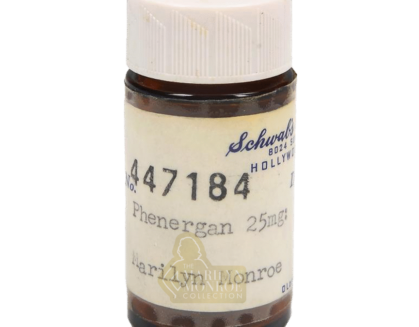 Marilyn Monroe’s Personal Pill Bottle from Schwab’s Pharmacy