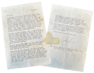 A Letter from Marilyn Monroe, 1962