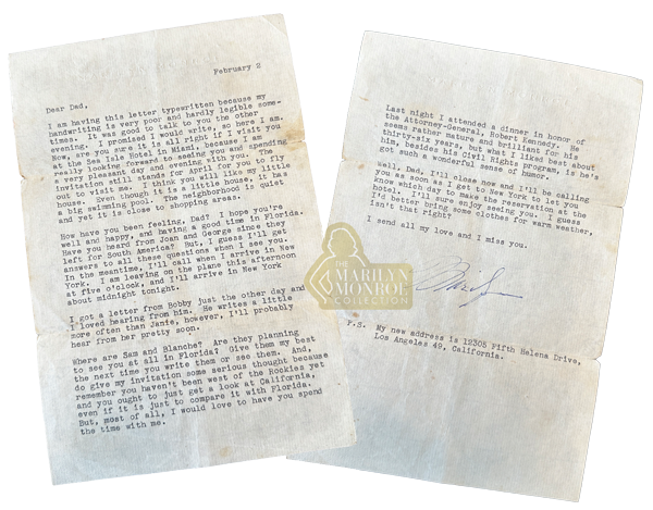 A Letter from Marilyn Monroe, 1962
