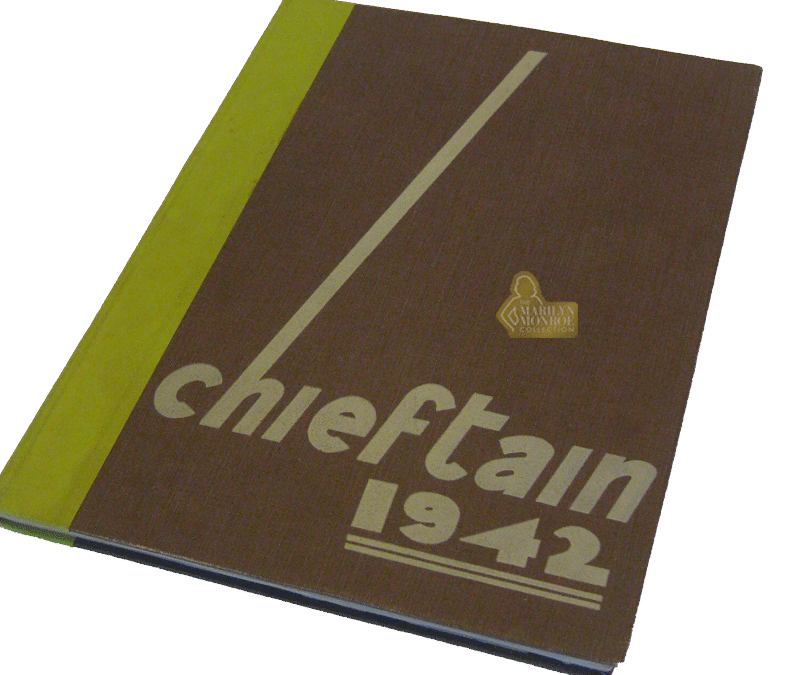 Marilyn Monroe 1942 University High School “Chieftain” Yearbook