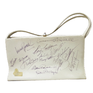 A Marilyn Monroe and How to Marry a Millionaire Cast Signed Purse