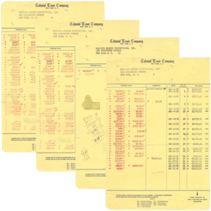 Marilyn Monroe Productions, Inc. Bank Statements, 1956