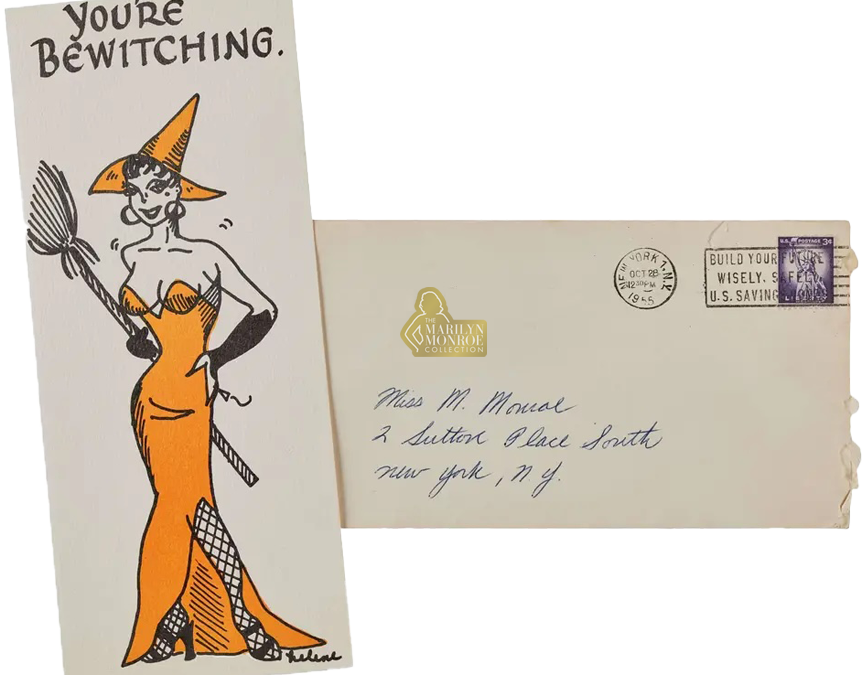 Halloween Card Sent to Marilyn Monroe by James Haspiel